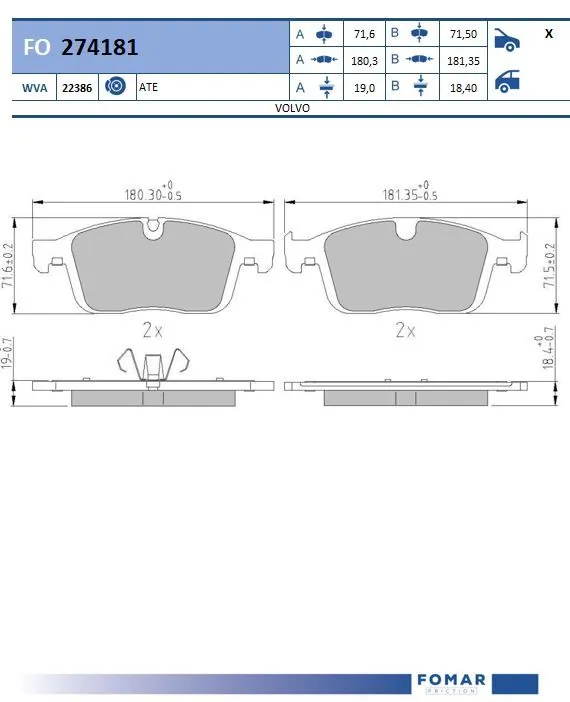 Brake Pad Set, disc brake